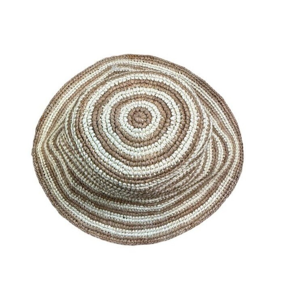 Wyeth Packable Beach Hat 100% Straw Bucket Sun NWT Coastal - Beach- Boho- UPF 50 - Picture 3 of 7